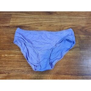 Vintage Y2K Victorias Secret Purple Ruffle Trim Panties Size Large